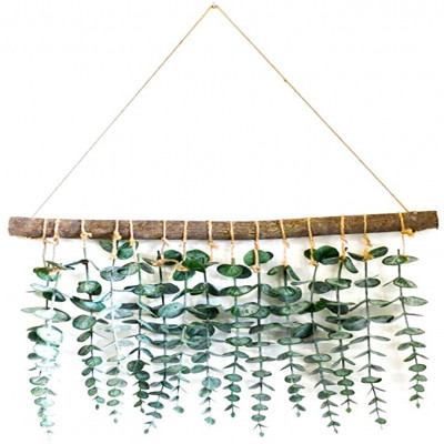 LokoVynes Artificial Eucalyptus Wall Decor